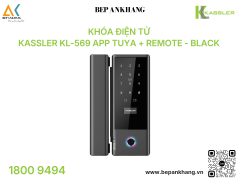Khóa điện tử Kassler KL-569 App Tuya + Remote - Black 